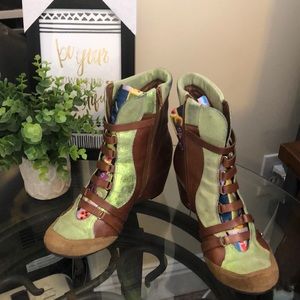 M by Morenaton: Honey Wedge Boots